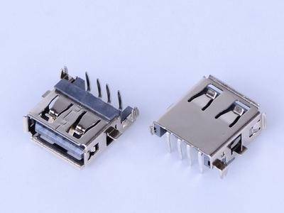 ਮਿਡ ਮਾਊਂਟ 3.9mm ਇੱਕ ਔਰਤ ਡਿਪ 90 USB ਕਨੈਕਟਰ KLS1-1829 / KLS1-181I